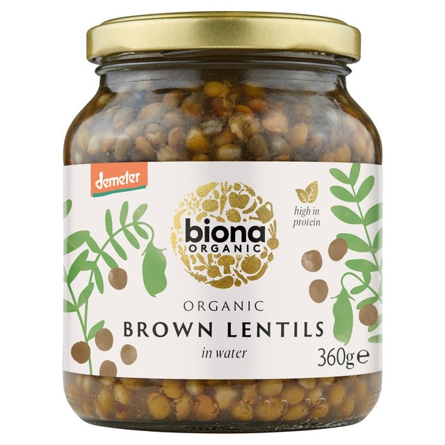 Biona Organic Brown Lentils 360g - British product