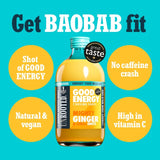 Unrooted Mighty Ginger, Chilli & Baobab health shots 420ml (British brand)