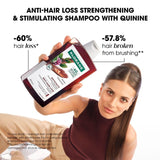 Klorane Shampoo with Quinine and Organic Edelweiss for Thinning Hair 400ml, UK version