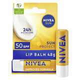 Nivea Sun Protect Lip Balm SPF50 4.8g, imported from the UK