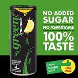 GREEN COLA Green Lemonade 4 x 330ml cans, UK version