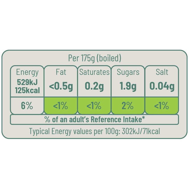 Ocado organic British baby potatoes 750g, imported from the UK