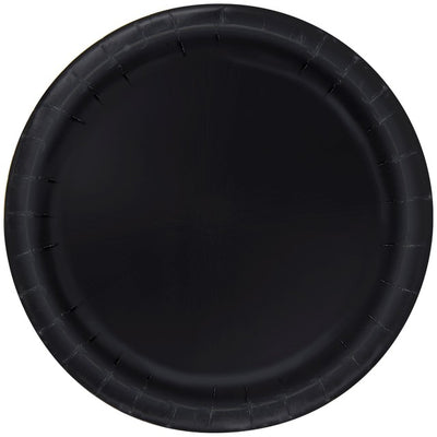 M&S Unique Party Midnight Black Paper Party Plates 23cm- Buy online at McGrocer