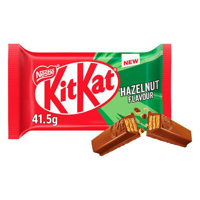 Sainsburys KitKat 4 Finger Hasselnøtt Sjokoladebar 415g- Kjøp online hos McGrocer
