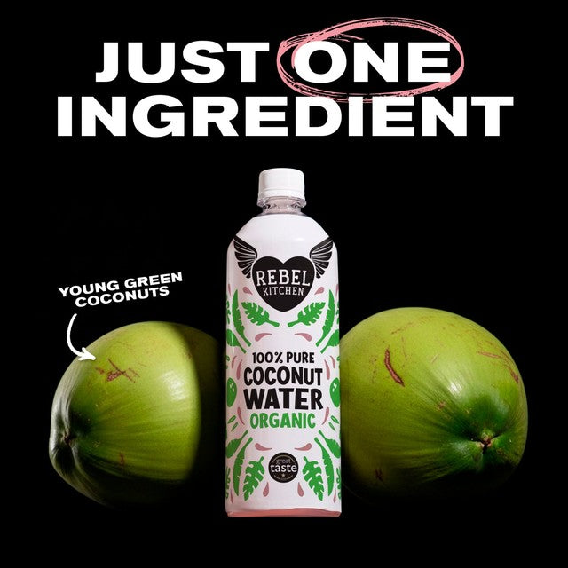 Rebel Kitchen coconut water organic 750ml imported from the UK