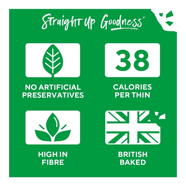Ryvita flatbread snacks sour cream and chive 125g, imported from the UK