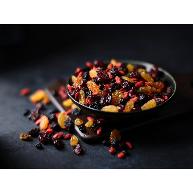 M&S Super Fruit Medley dried fruit snack 280g, imported from the UK