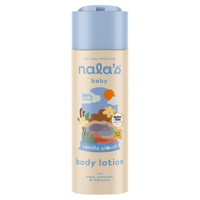 Nala's Baby Vanilla Cloud Body Lotion 200ml, imported from the UK