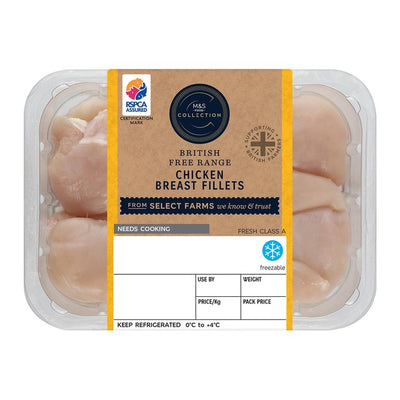 M&S M&S Freiland-Hähnchenbrustfilets Geflügel 500g - Online bei McGrocer kaufen