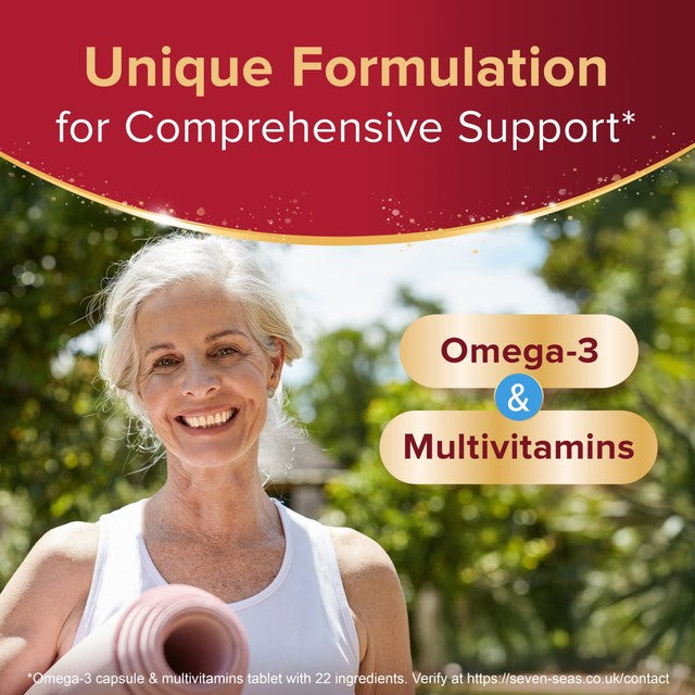 Seven Seas Omega-3 multivitamins Woman 50+ Duo pack (British brand)