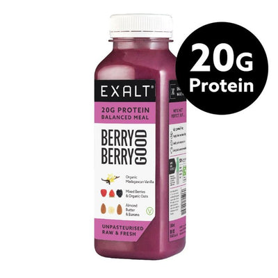 EXALT Berry Berry Good Fersk Vegansk Protein Smoothie Bær & Vanilje 330ml