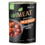 UnMeat plant-based meatballs in spaghetti sauce 425g (British brand)