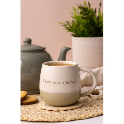 M&S Price & Kensington Ich liebe dich eine Latte Steinguttasse 340ml - Online kaufen bei McGrocer