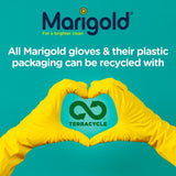 Marigold disposable latex-free gloves M/L, imported from the UK