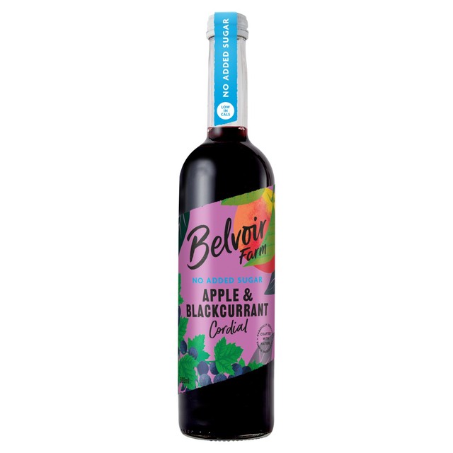 Belvoir apple and blackcurrant cordial 500ml - British product