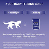 Purina One Senior cat food 8x85g, imported from the UK
