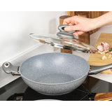 UP Global Products Salter Marblestone Grey wok 28cm (British brand)