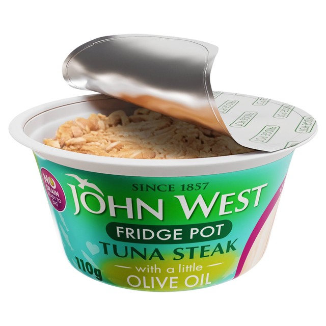 John West Tuna Steak Pot with Olive Oil 110g, UK version