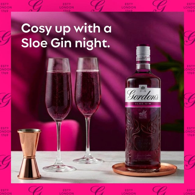 Gordon's Sloe Gin 70cl bottle glass liquid, UK version