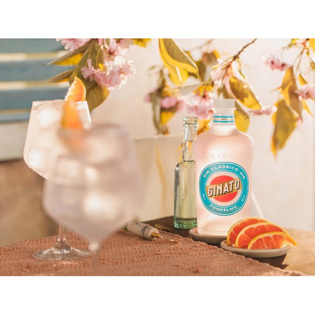 Ginato pink grapefruit gin 70cl, UK version