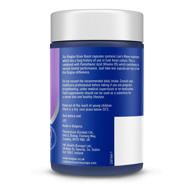 Bioglan Brain Boost dietary supplement 30 capsules - British product