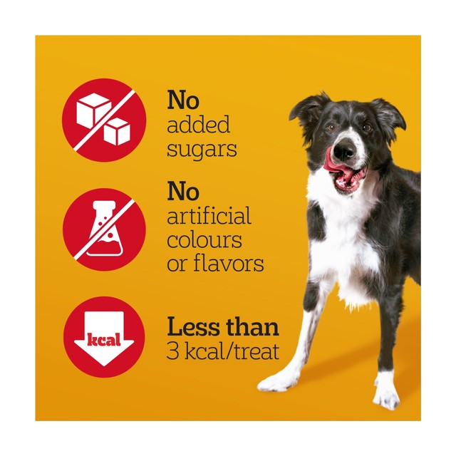 Pedigree Ranchos Chicken Cubes dog treats 70g, imported from the UK