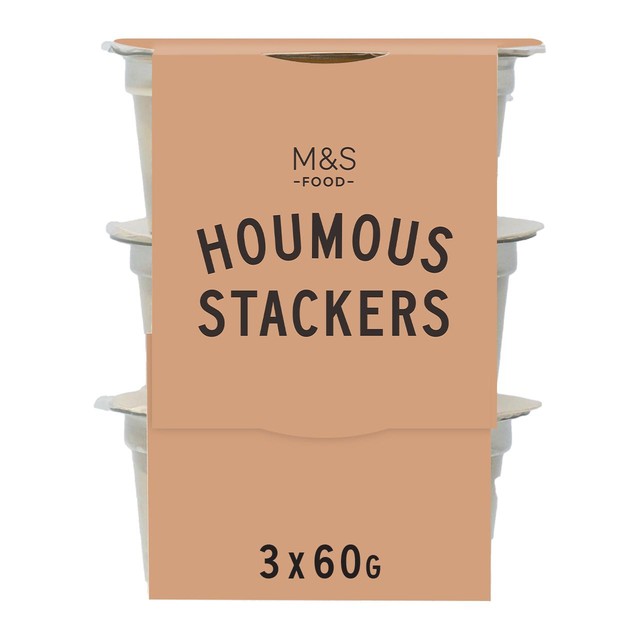M&S Houmous Stackers 180g imported from the UK