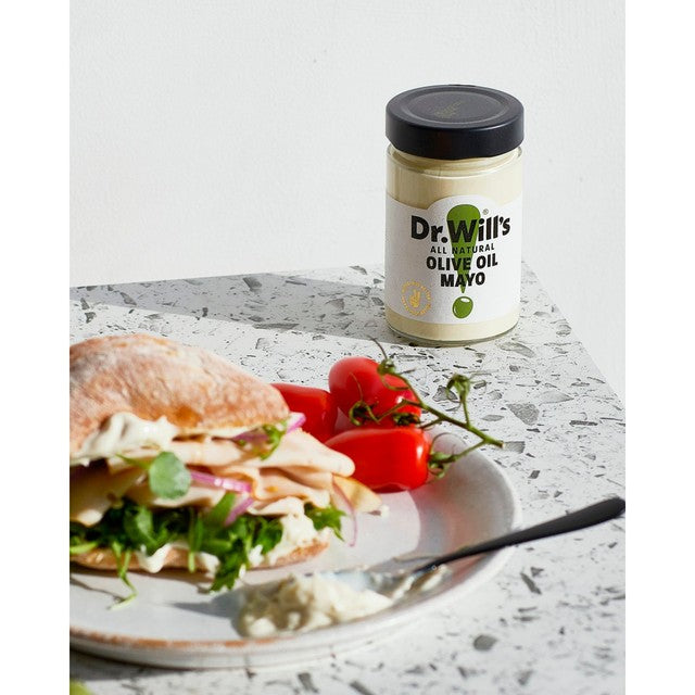 Dr Will's all natural olive oil mayonnaise - British product
