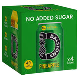 Dalston's sparkling pineapple drink 4 x 330ml cans - British product