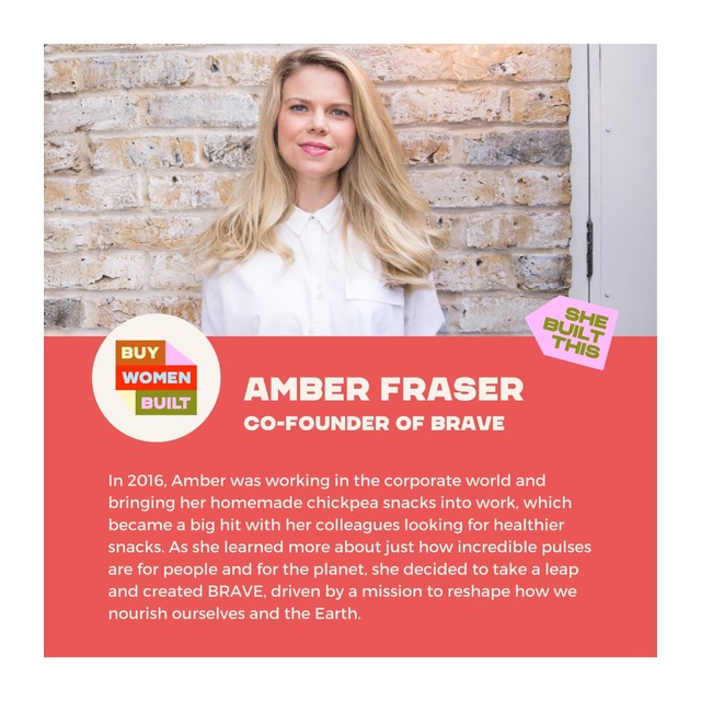 Brave roasted chickpeas Salt & Vinegar 115g - British product
