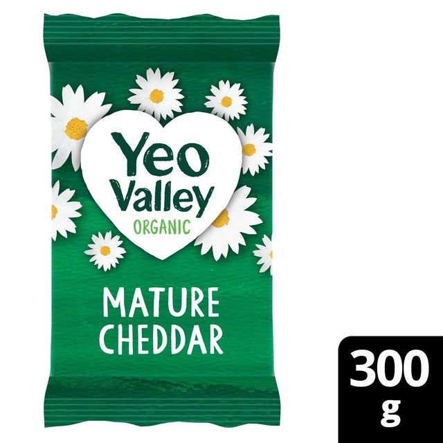 Yeo Valley Organic Mature Cheddar Cheese 300g (British brand)