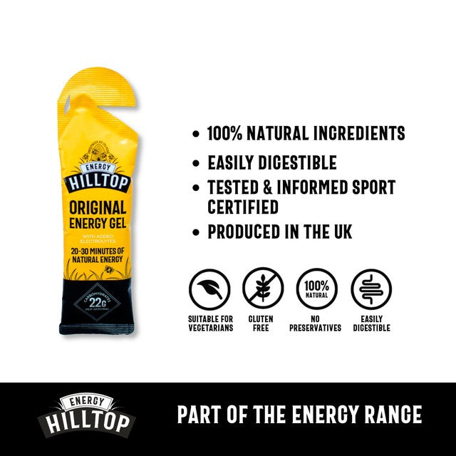 Hilltop Honey Original Energy Gel 30g, UK version