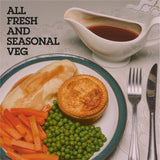 Willy's Pies steak ale horseradish pie 200g (British brand)