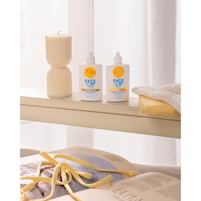 Bondi Sands SPF50+ face sun fluid pump, imported from the UK