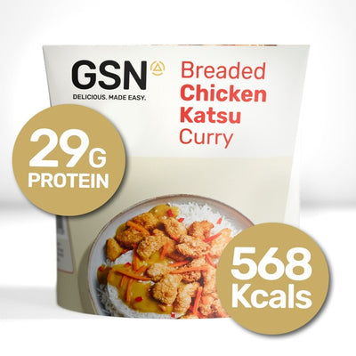 GSN دجاج كاتسو بروتين كاري مجمد جاهز 350 جرام