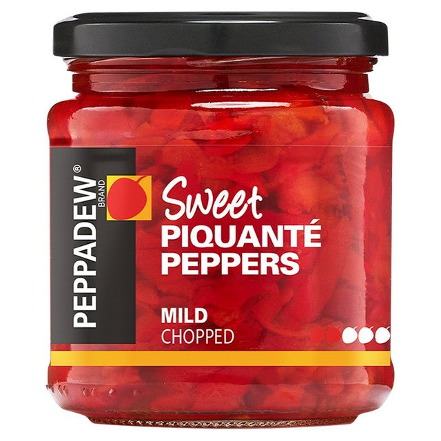 Peppadew mild chopped piquanté peppers 280g, imported from the UK
