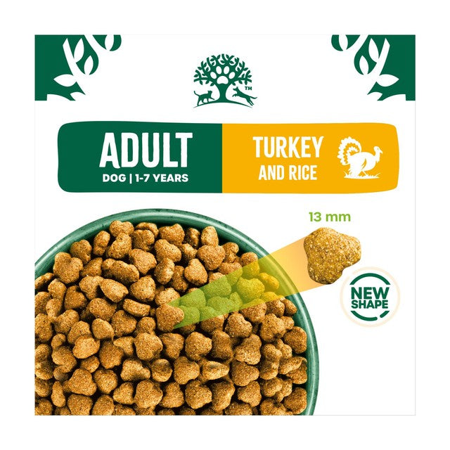 James Wellbeloved dry dog food Turkey Rice 2kg, imported from the UK
