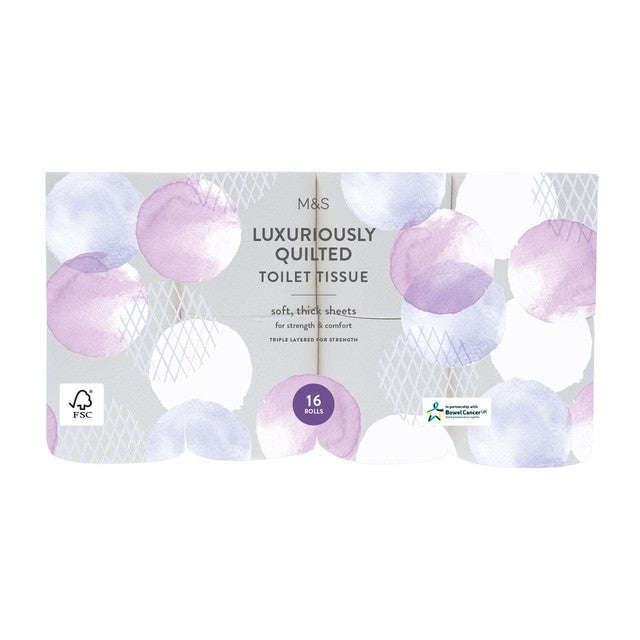 M&S quilted toilet tissue 16 rolls, imported from the UK