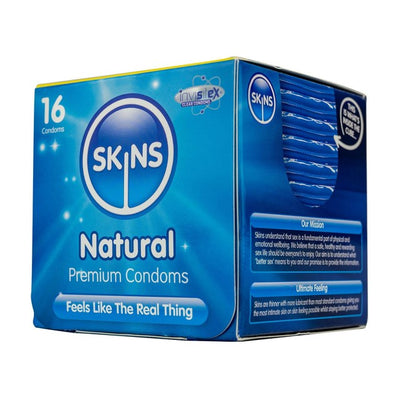 Skins Natürliche Kondome 16er-Packung
