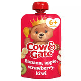 Cow & Gate banana apple strawberry kiwi baby food pouch 100g - British product