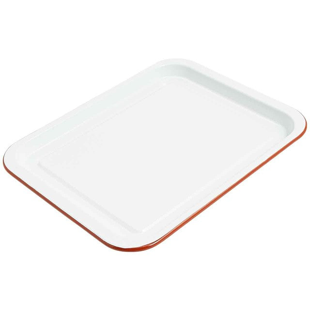 M&S enamel oven tray white 38cm x 30cm, imported from the UK