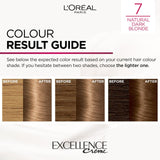 L'Oreal Excellence Natural Dark Blonde 7 permanent hair dye, UK version