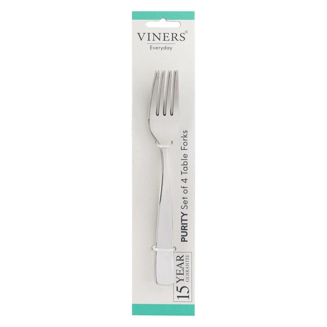 Viners Everyday Purity 4-piece table fork set (British brand)