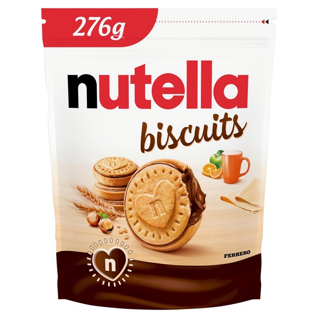 Nutella chocolate & hazelnut biscuits 276g, imported from the UK