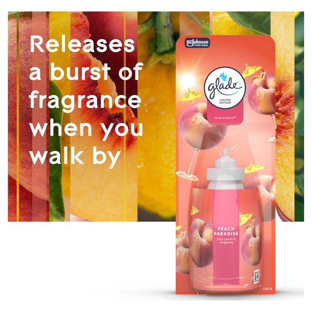 Glade Peach Paradise automatic air freshener refill - British product