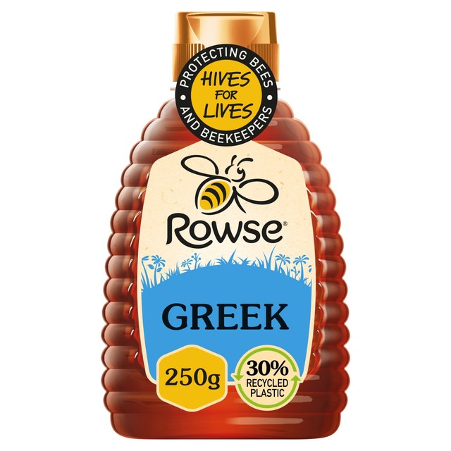 Rowse Greek Squeezy Honey 250g, imported from the UK