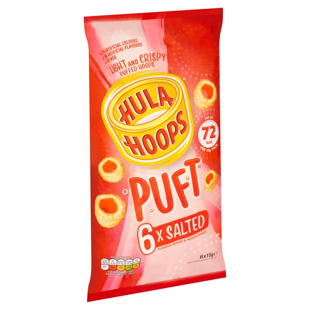 Hula Hoops salted crisps multipack, UK version