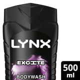 Lynx Excite body wash shower gel 500ml, UK version