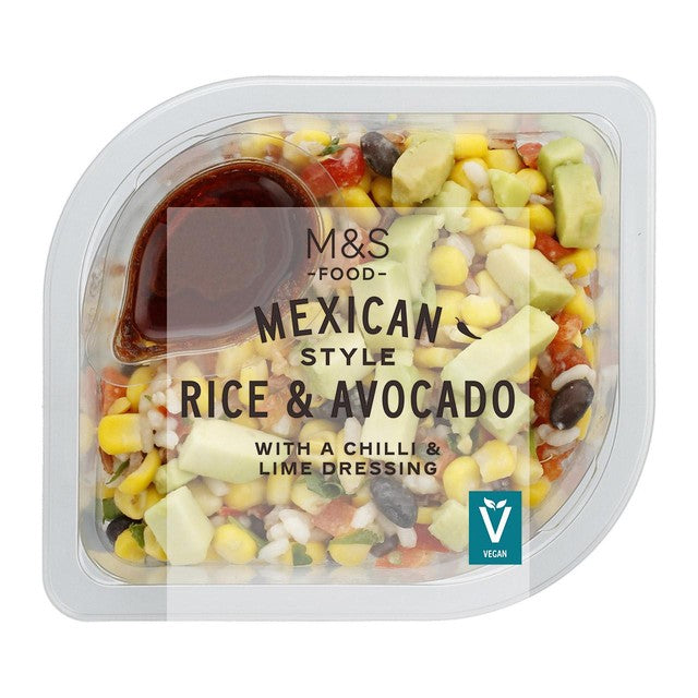 M&S Mexican rice and avocado salad 200g, imported from the UK