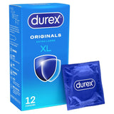 Durex XL condoms with extra silicone lube wide fit 12 pack - British product